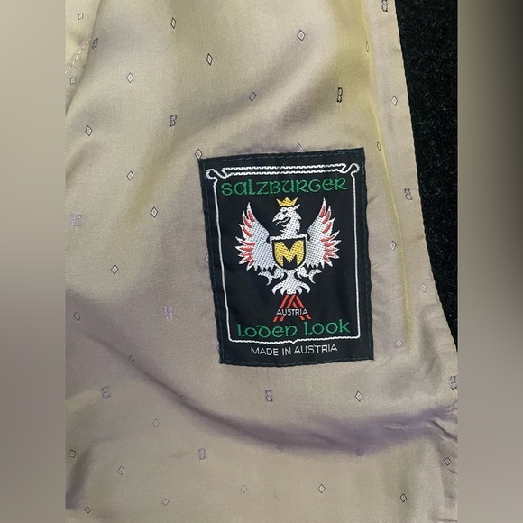 Loden Look Green Wool Folklore Jacket L Alpine Cottagecore Grandmacore - Picture 14 of 16